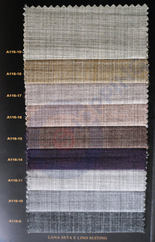 Custom 3 Piece Suit -  MASSIMO Lana Seta E Loni Suiting