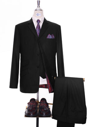 Essential Black 3 Piece Suit