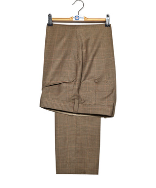 Brown Small Houndstooth Check Suit