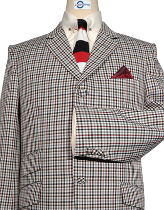 Mod Blazer - Multi Color Gingham Check Blazer