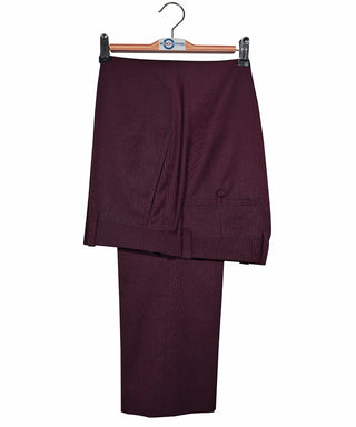 BurgundyBirdseyeSuitTrouser1