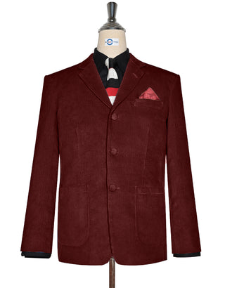 Corduroy Jacket - Burgundy Corduroy Jacket