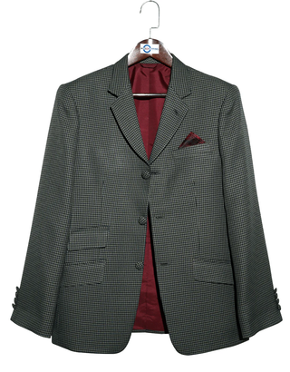 Charcoal Grey Houndstooth Jacket