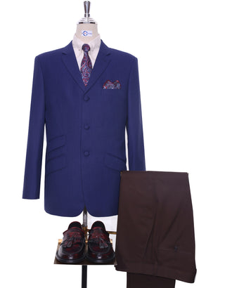 Navy Blue Birdseye Blazer