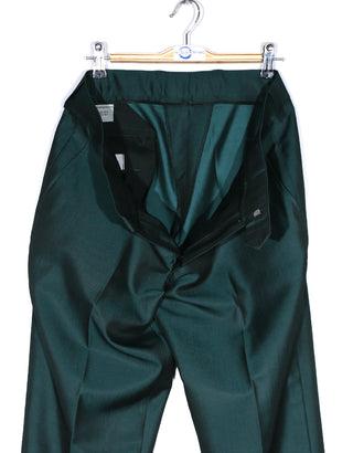 Deep Teal and Black Two Tone Trouser