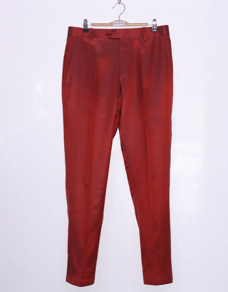 Burnt Orange and Pine Two Tone Trouser