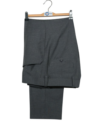 Suit Deals - Medium Grey Black Velvet 3 Piece Suit