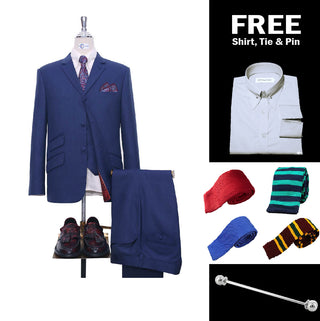 Midnight_Blue_Herringbone_3_Piece_Suit_Packet