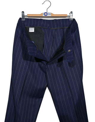 Navy Blue Stripe Suit