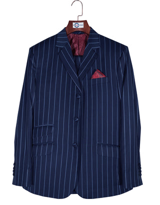 Navy Blue Stripe Suits
