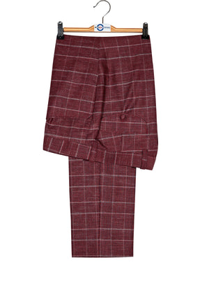 Mod Suit - Red Prince of Wales Check Suit