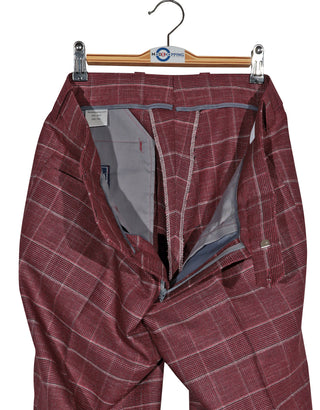 Mod Suit - Red Prince of Wales Check Suit