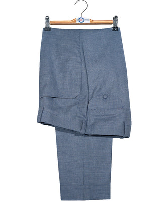 Mod Suit - Sky Blue Small Houndstooth Suit