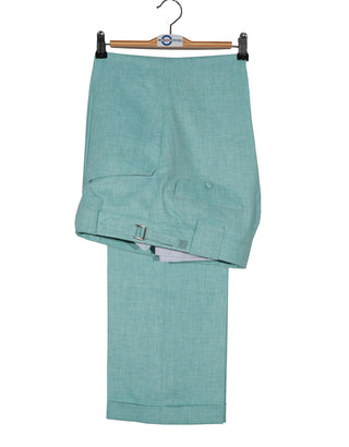 Linen Suit - 60s Fashion Mint Green Linen Suit