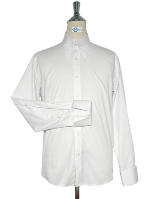 White Tab Collar Shirt