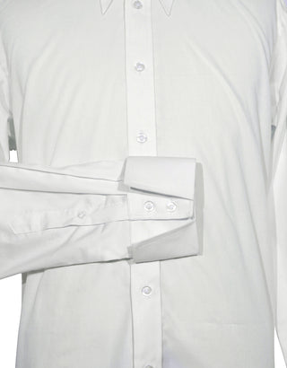 White Tab Collar Shirt