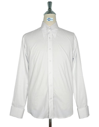 White Tab Collar Shirt