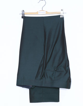 Bottle Green And Black Two Tone Trouser