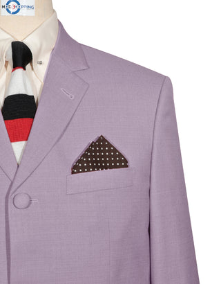 Mod Suit - 60s Vintage Style Light Purple Suit