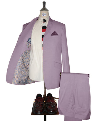 Mod Suit - 60s Vintage Style Light Purple Suit