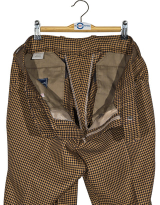 Suit Deals| Buy Brown And Black Houndstooth Suit Get Free 3 Products