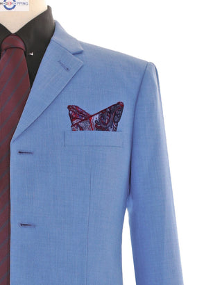 Suit Packet - 60s Mod Style Pale Blue Suit
