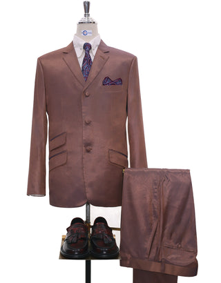 Bronze And Blue Two Tone Suit
