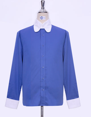 Blue Tab Collar Shirt UK