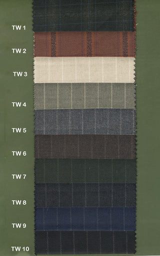 Custom 2 Piece Suit | Plain and Check Tweed Suit