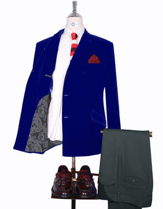 Blue Double Breasted Jacket