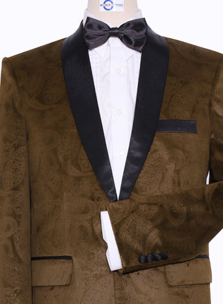 Tuxedo Jacket - Brown Paisley Tuxedo Jacket