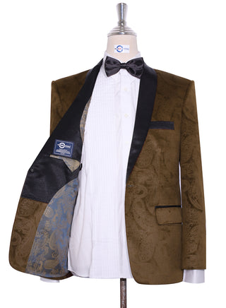Tuxedo Jacket - Brown Paisley Tuxedo Jacket