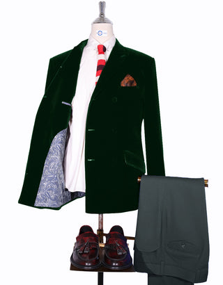 Dark Green Double Breasted