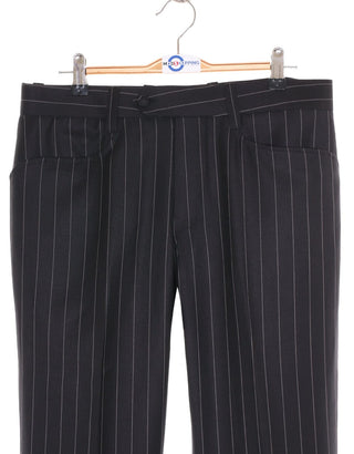 Black and White Striped Suit - Modshopping Clothing