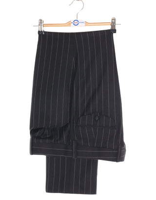 Black and White Striped Suit - Modshopping Clothing