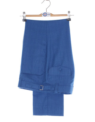 Blue Prince of Wales Check Suit for Men - Modshopping Clothing