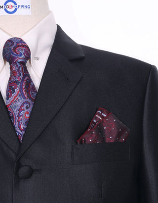 Tonic Suit | Essential Black Tonic Suit - Modshopping Clothing