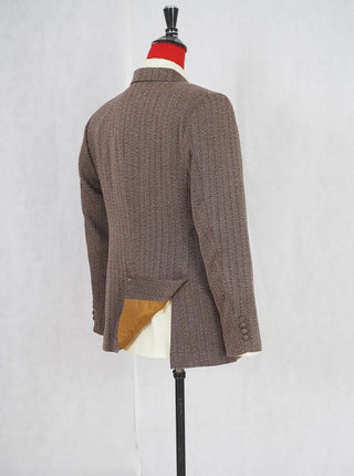 3 Piece Suit | Brown Herringbone Tweed Suit - Modshopping Clothing