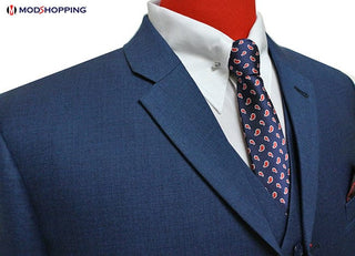 Pete Blue 3 Piece Suit - Modshopping Clothing