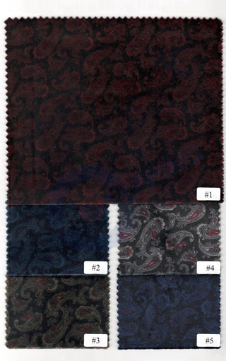 Custom Jacket | Paisley Velvet Jacket - Modshopping Clothing