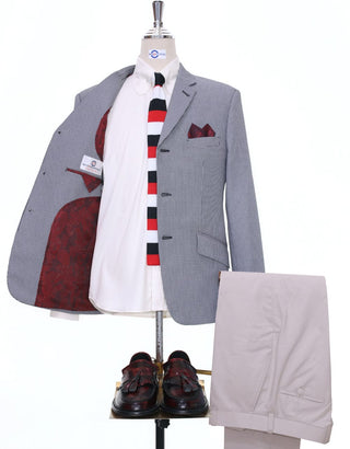 Black and White Small Houndstooth Blazer - Modshopping Clothing