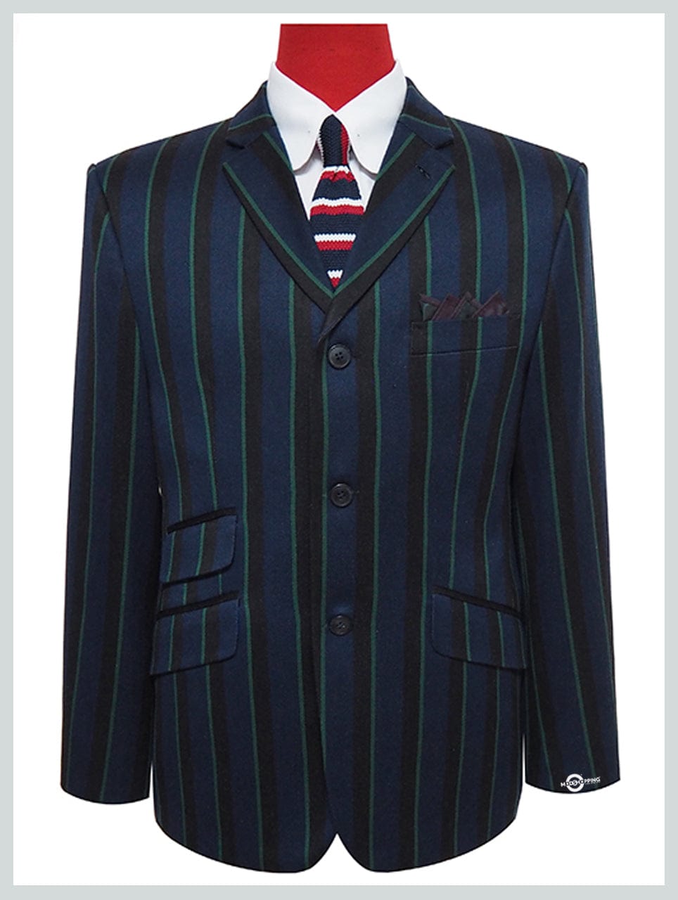 Striped hotsell blazer jacket