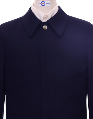 Original Navy Blue  Mac Coat for Men - Modshopping Clothing