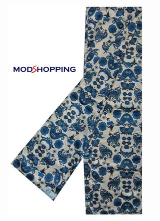 original vintage style flower blue paisley scarf for men - Modshopping Clothing