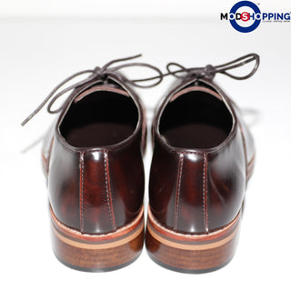 Leather Shoe Brogue Oxford Dark Brown Color - Modshopping Clothing
