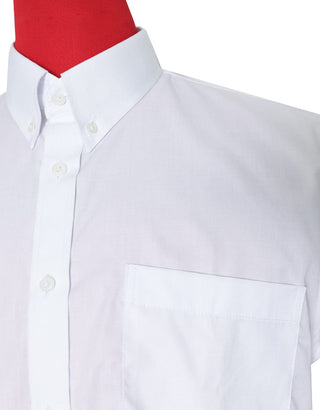 Short Sleeve Shirt | 60S Mod Style White Color Shirt For Man - Modshopping Clothing
