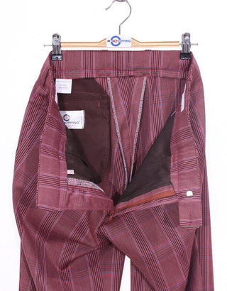 Suit Package | Burnt Brick Prince Of Wales Check Suit - Modshopping Clothing