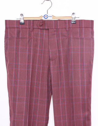 Suit Package | Burnt Brick Prince Of Wales Check Suit - Modshopping Clothing