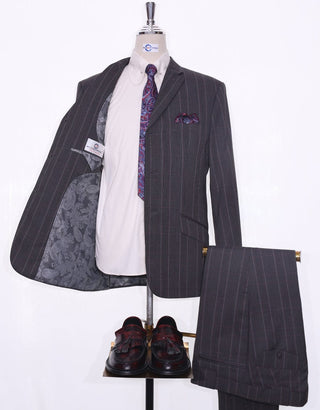 Suit Package | Charcoal Grey Prince Of Wales Check Suit - Modshopping Clothing