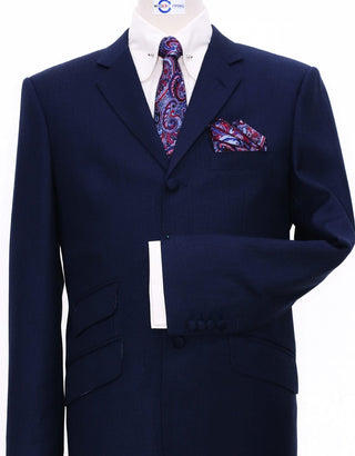 Suit Package | Tailored 60s Style Dark Navy Blue Mod Suit - Modshopping Clothing